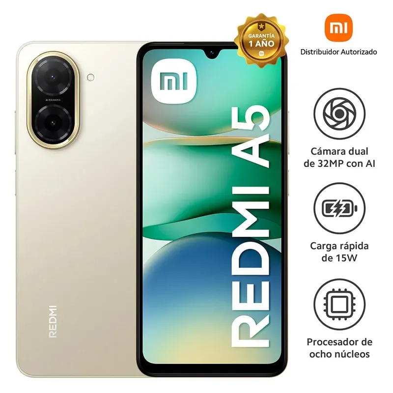 Xiaomi Redmi A5 8GB(4+4)+128GB Dorado Arena